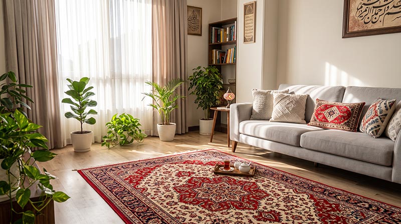 نحجویل فرش شسته شده